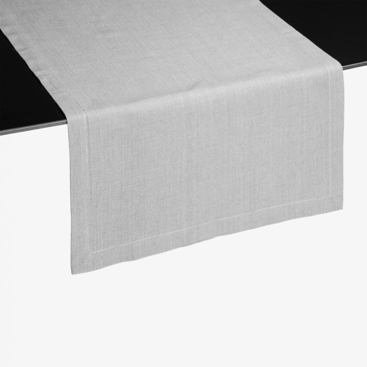 LEDA Tischläufer 45x150, light grey