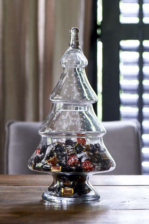 Riviera Maison Let It Snow Glass Christmas Tree M