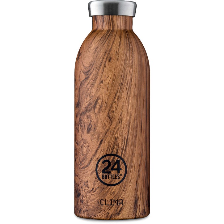 Clima Bottle Sequoia Wood 500ml