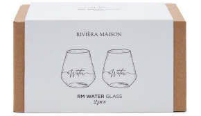 Riviera Maison Water Glass 2 pcs