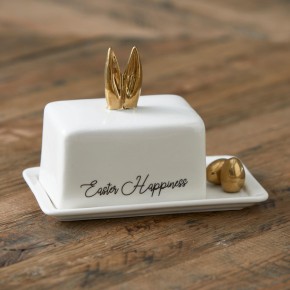 Riviera Maison Easter Happiness Butter Dish 17x13x10cm